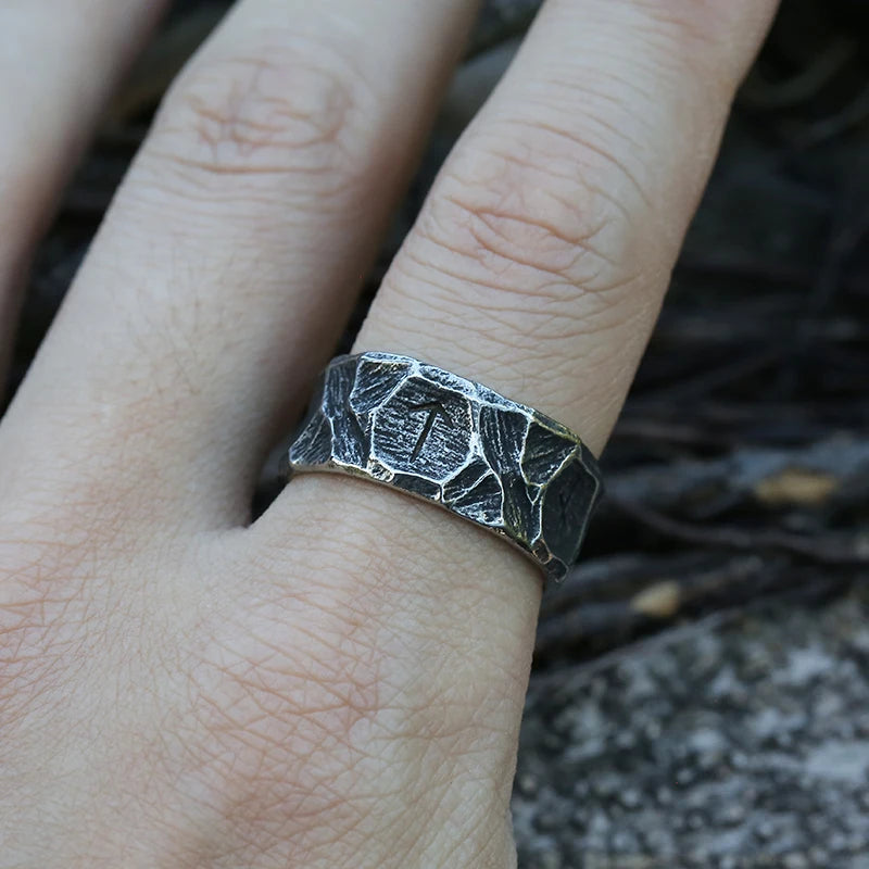 Anillo Rúnico Estilo Vikingo Hombre 1
