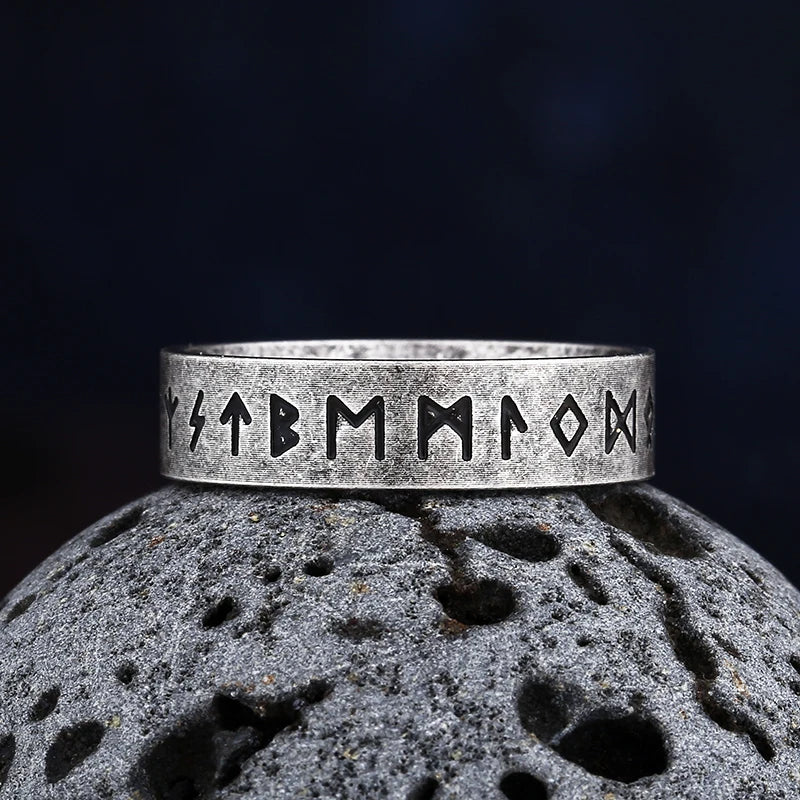 Anillo Estilo Runas Vikingas Hombre