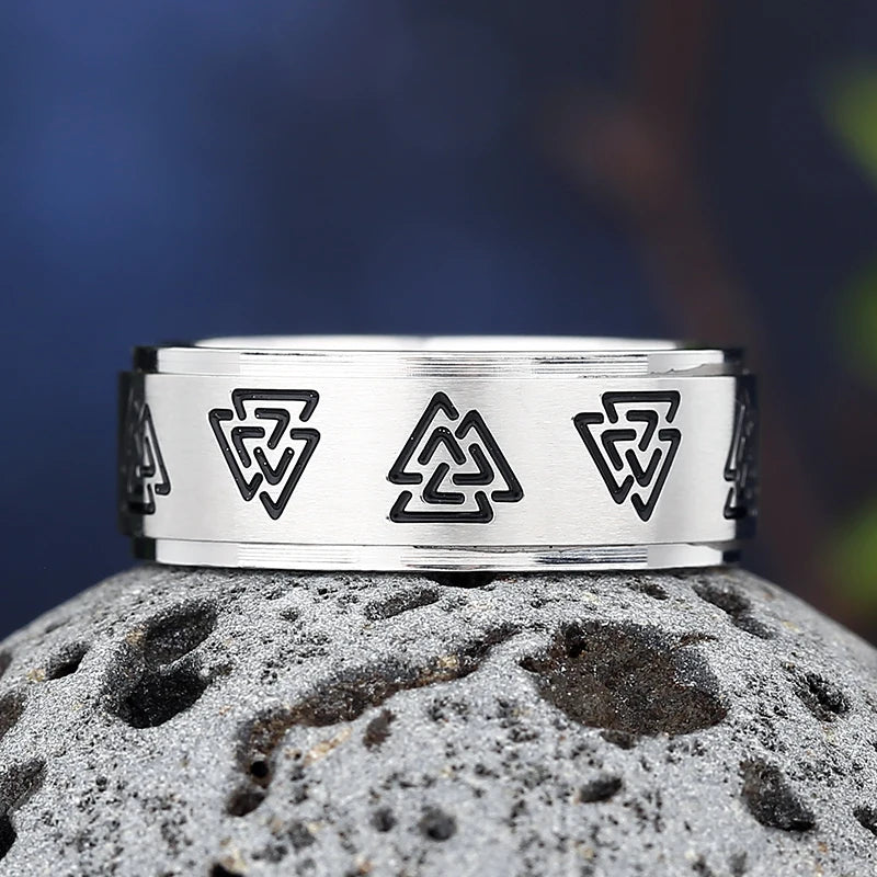 Anillo Estilo Vikingo Valknut para Hombre