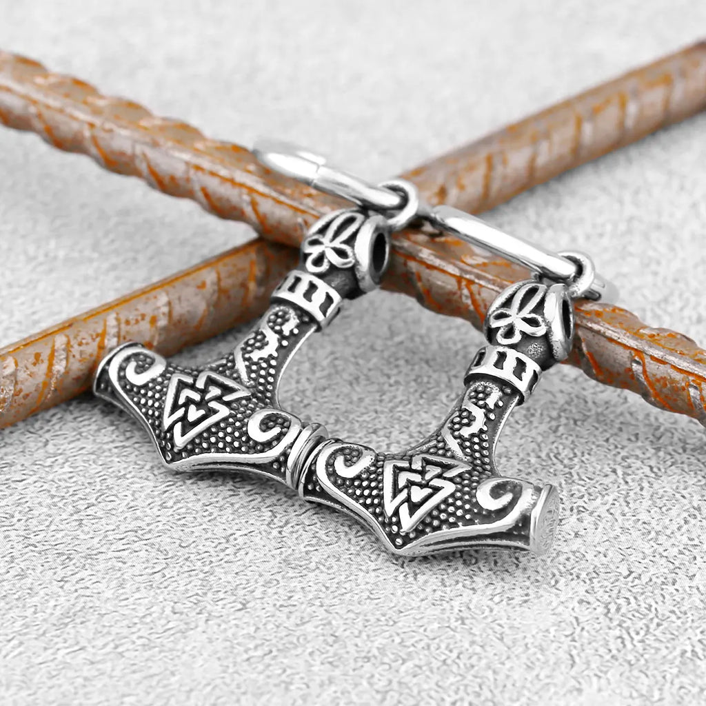 Pendientes Colgantes Vikingos Martillo de Thor Mjolnir1