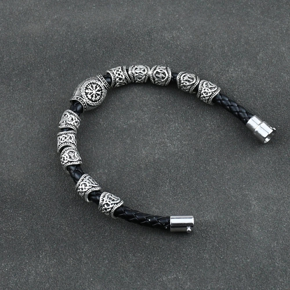 Pulsera Hombre Vikinga Runas Nórdicas 