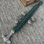 Pulsera Mjolnir - Martillo Thor Hammer Vikingo verde 3 