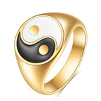 Anillo Yin Yang Hombre Mujer 