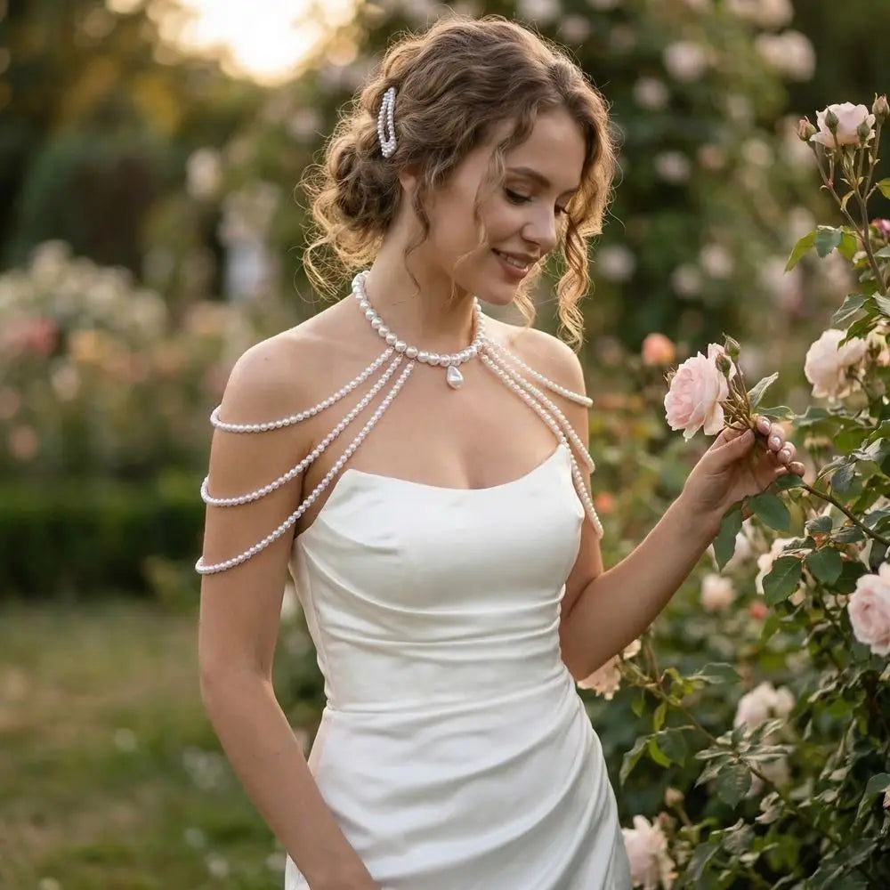 Cadena de hombro para mujer - Joya para clavícula y hombro