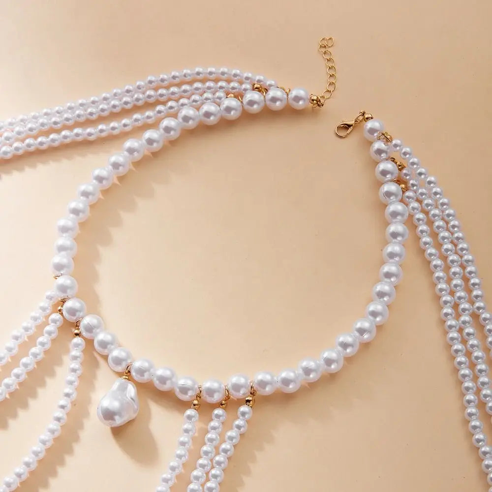 Cadena de hombro para mujer - Joya para clavícula y hombro