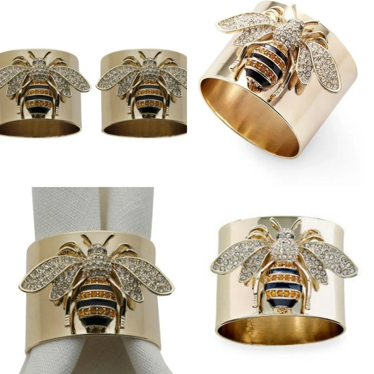 Anillo ancho abeja