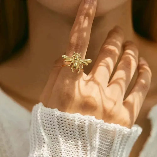Anillo abeja para mujer oro