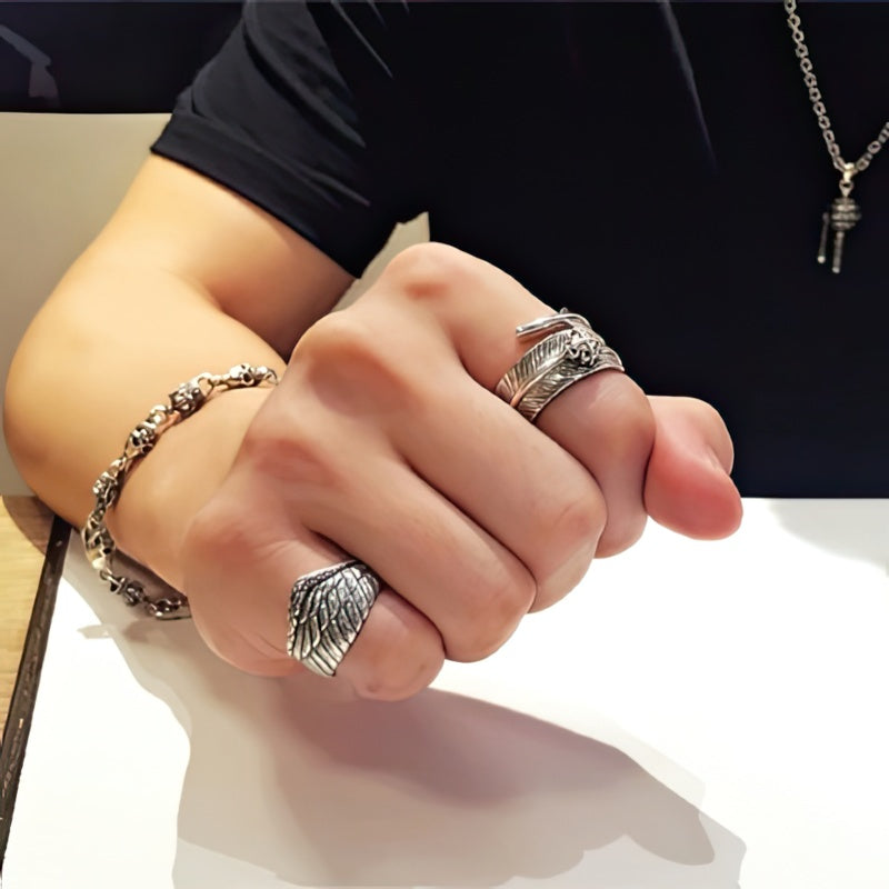 Anillo Sello Águila Hombre 