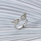 Anillo alas de ángel con strass