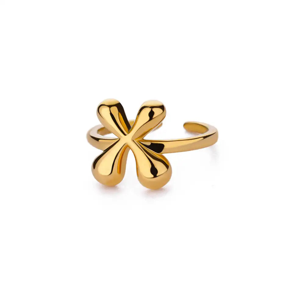 Anillo ajustable personalizado con inicial x