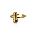 Anillo ajustable personalizado con inicial i