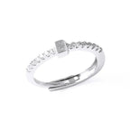Anillo ajustable para mujer con inicial - letra 