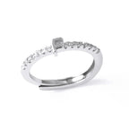 Anillo ajustable para mujer con inicial - letra 
