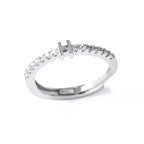 Anillo ajustable para mujer con inicial - letra 