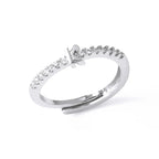Anillo ajustable para mujer con inicial - letra 