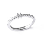 Anillo ajustable para mujer con inicial - letra 