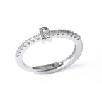 Anillo ajustable para mujer con inicial - letra 