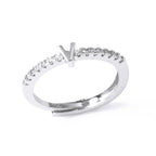 Anillo ajustable para mujer con inicial - letra 
