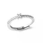 Anillo ajustable para mujer con inicial - letra 