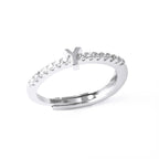 Anillo ajustable para mujer con inicial - letra 