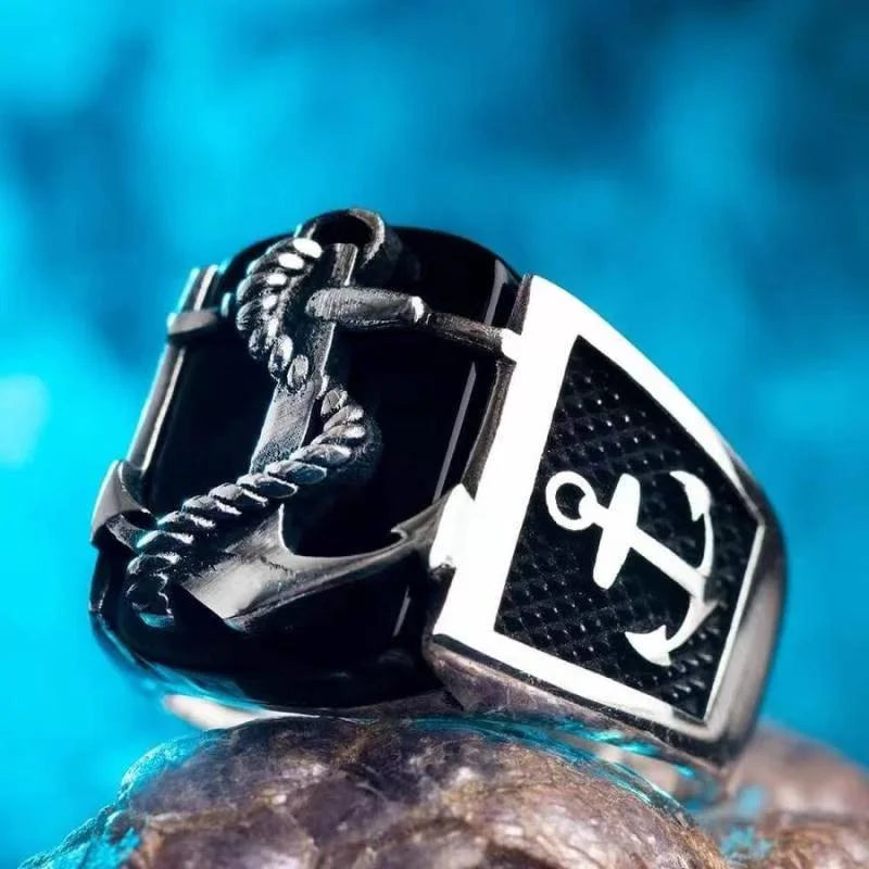 Anillo ancla para hombre