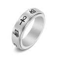 Anillo con Motivos Egipcios Antiestrés Giratorio plata