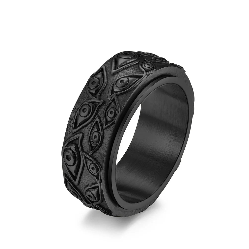 Anillo Anillo Anti-Estrés Giratorio Ojo negro