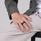 Anillo Anillo Anti-Estrés Giratorio Ojo negro