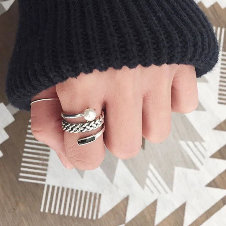 Anillo de Plata con Perla