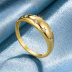 Anillo con Estrellas de Circonio 