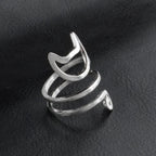 Anillo de gato de plata