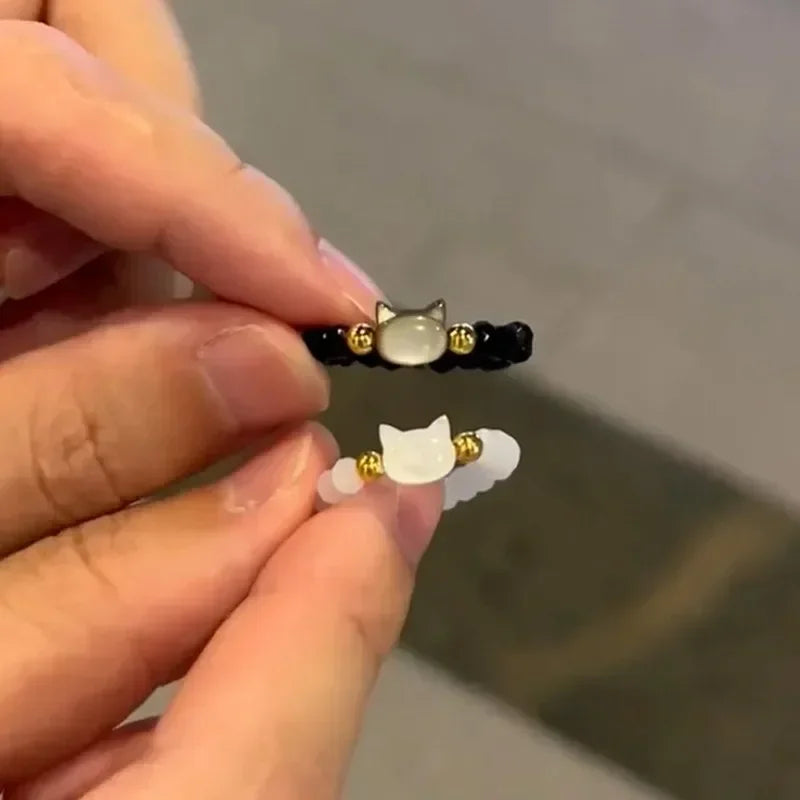 Anillo de Gato con Piedras