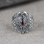 Anillo de estilo étnico con apertura