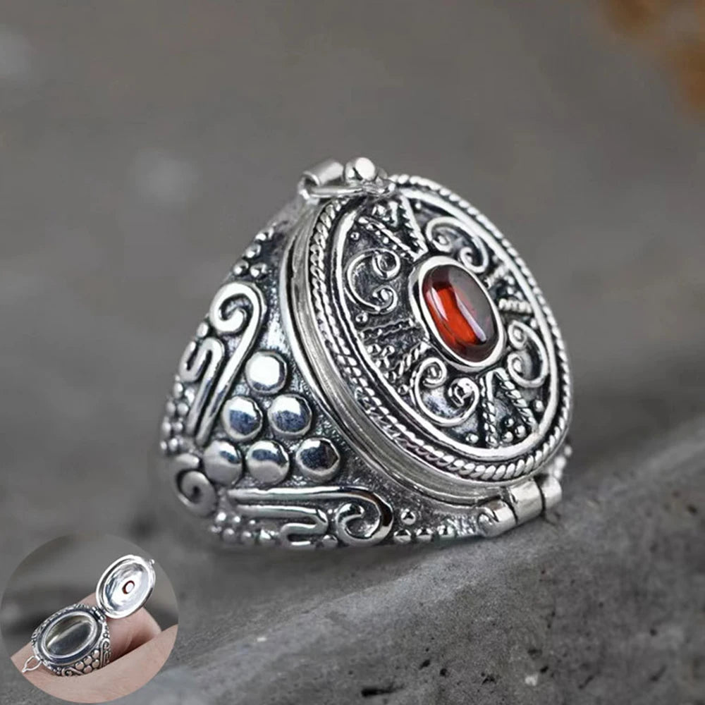 Anillo de estilo étnico con apertura