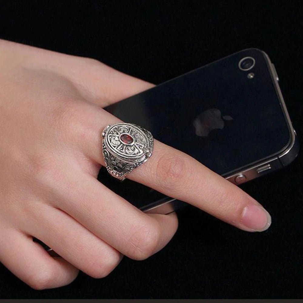 Anillo de estilo étnico con apertura