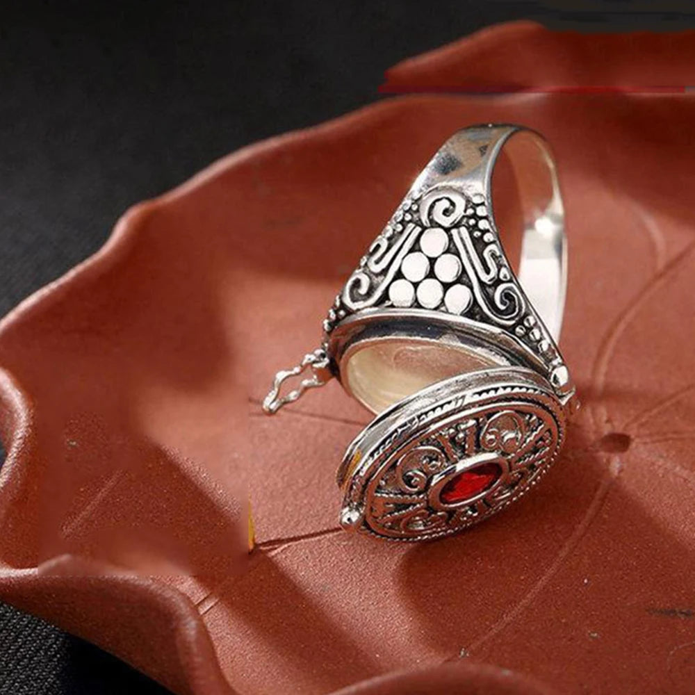Anillo de estilo étnico con apertura