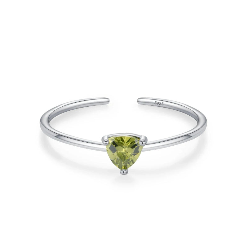 Anillo de Zirconia de Color Piedra de Nacimiento