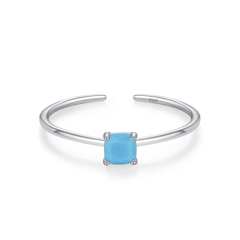 Anillo de Zirconia de Color Piedra de Nacimiento