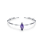 Anillo de Zirconia de Color Piedra de Nacimiento