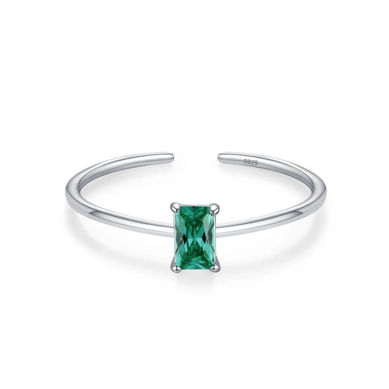 Anillo de Zirconia de Color Piedra de Nacimiento