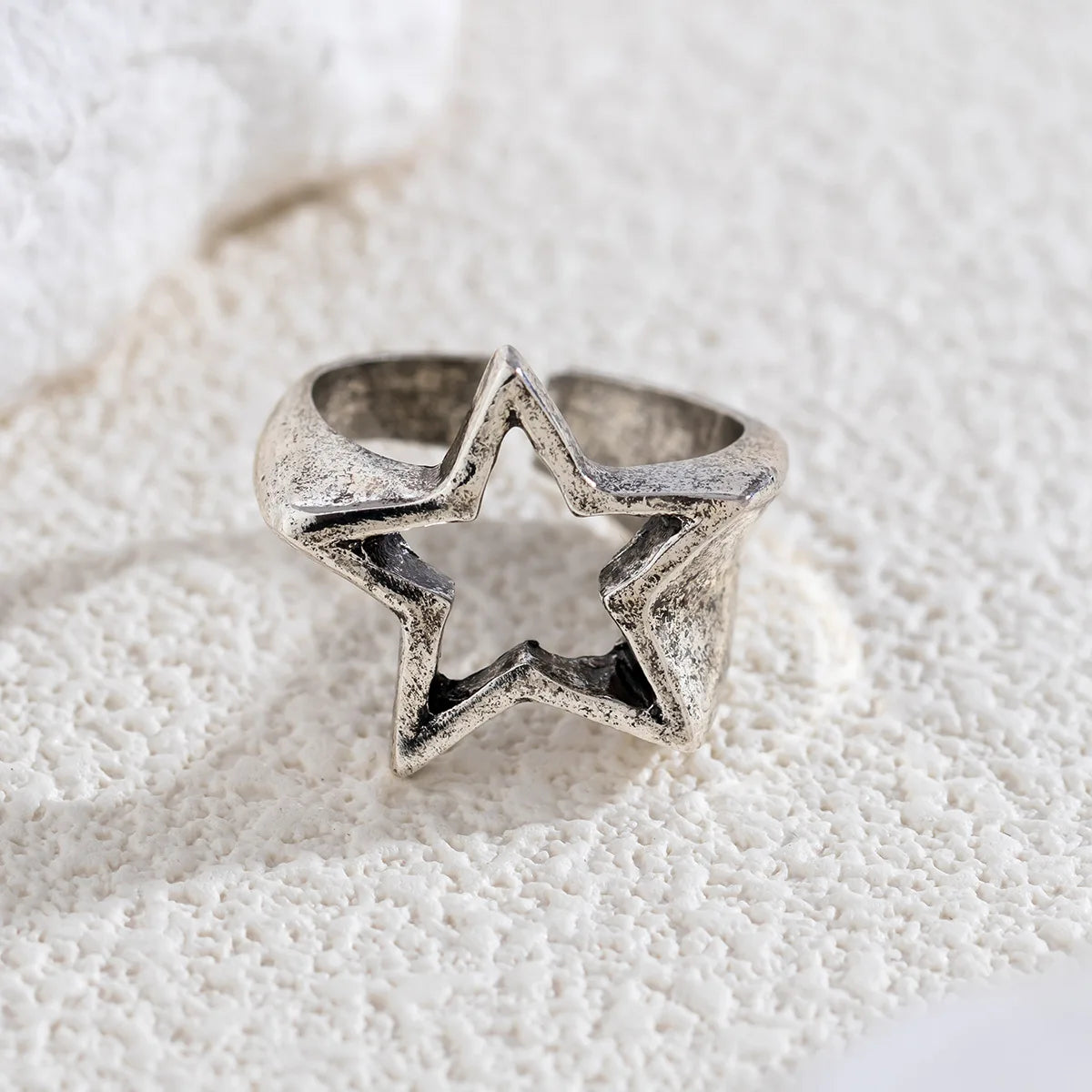 Anillo de Estrella para Mujer plata