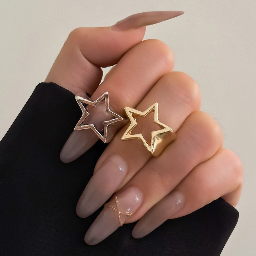 Anillo de Estrella para Mujer plata