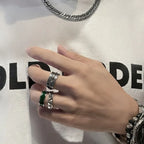 Anillo Estrella Tallada