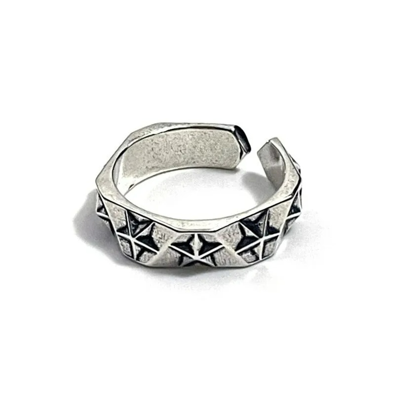 Anillo Estrella Tallada