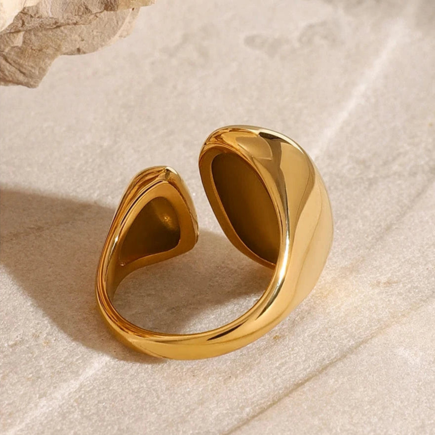 Anillo Doble Gota de Agua