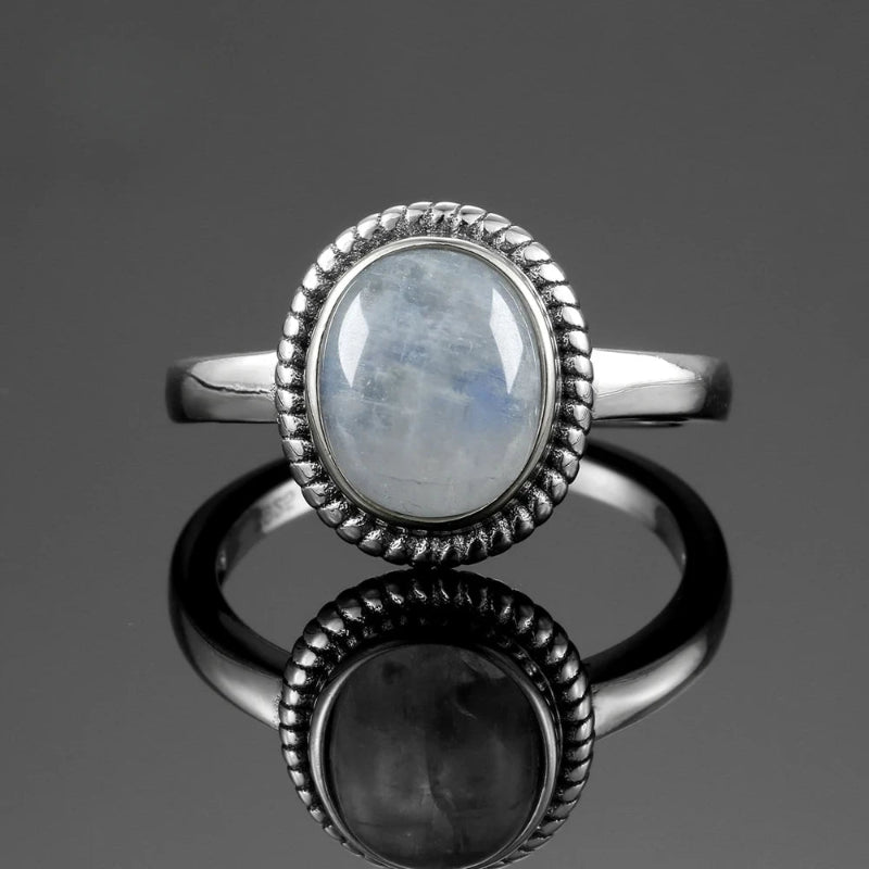 Anillo de Fertilidad con Piedra de Luna