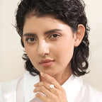 Anillo de flor de margarita