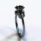 Anillo de Flor Negra