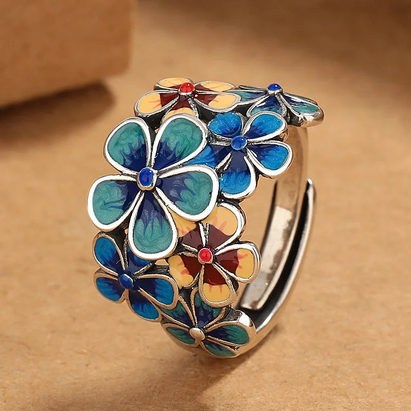 Anillo de Flores de Colores