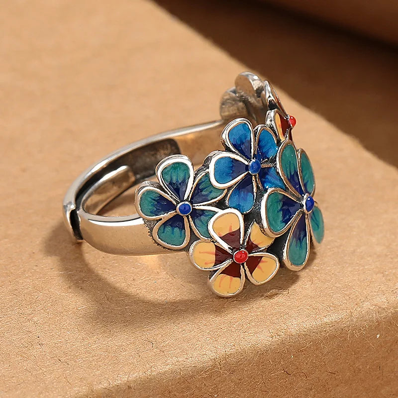 Anillo de Flores de Colores